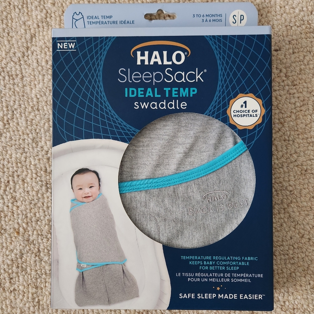 NWT Halo Sleepsack Ideal Temp 1.5 TOG Gray Size Small